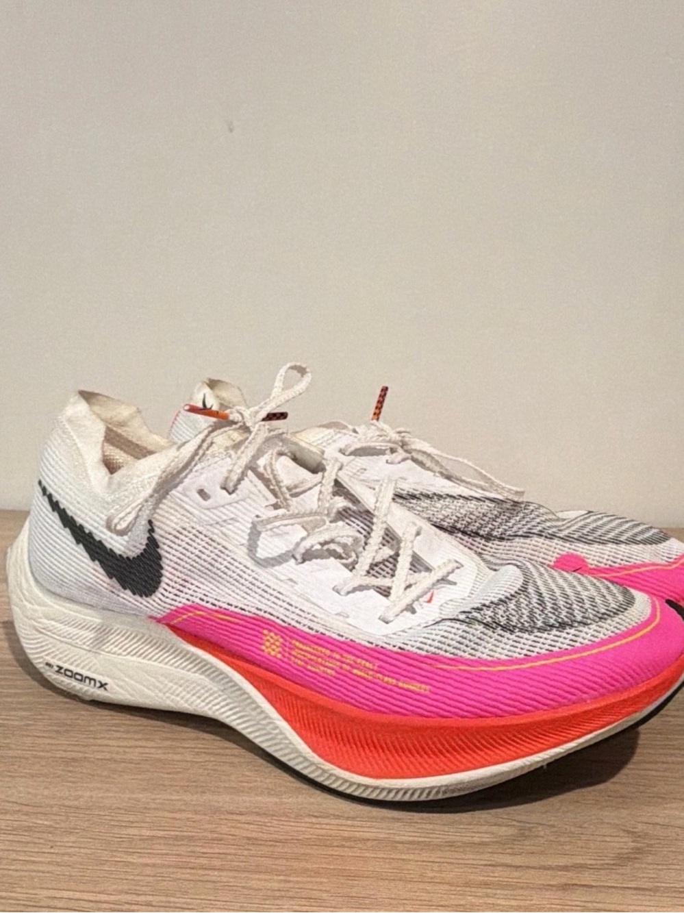 NIKE ZOOMX VAPORFLY NEXT% 2 WHITE PINK RUNNING SHOES DJ5458-100
